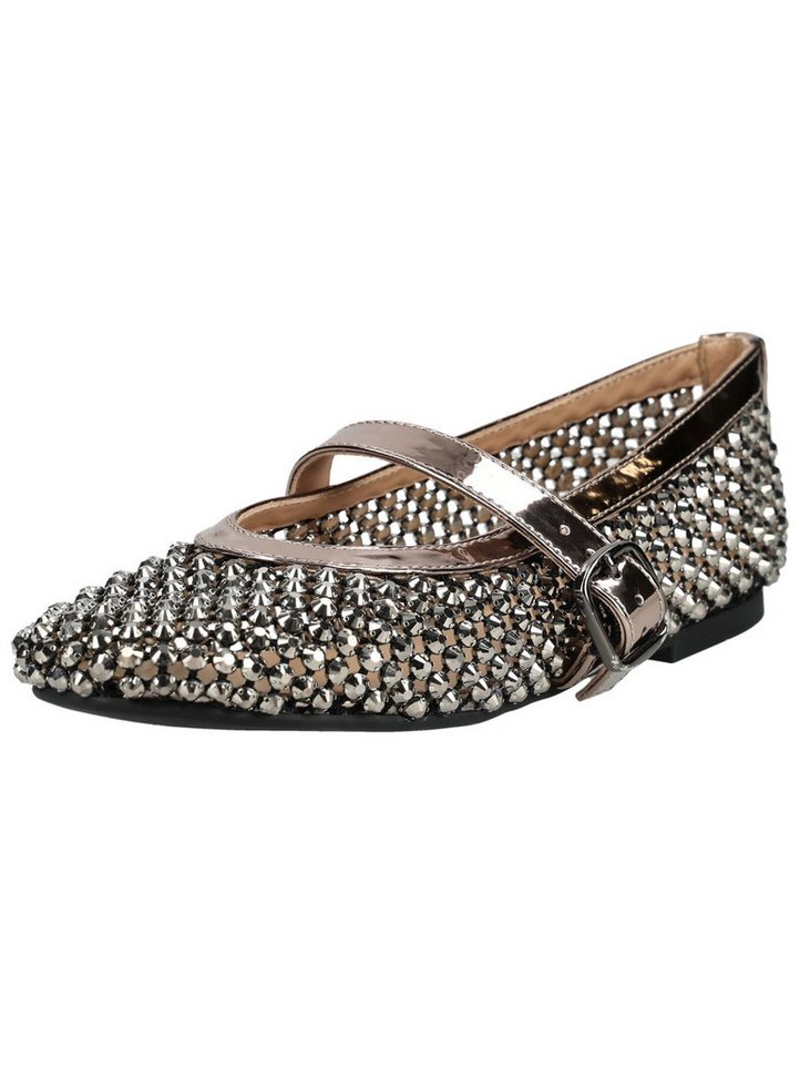 Alma en Pena Ballerinas Lederimitat/Textil Riemchenballerina