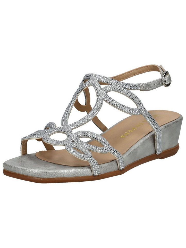 Alma en Pena Sandalen Textil Keilsandalette