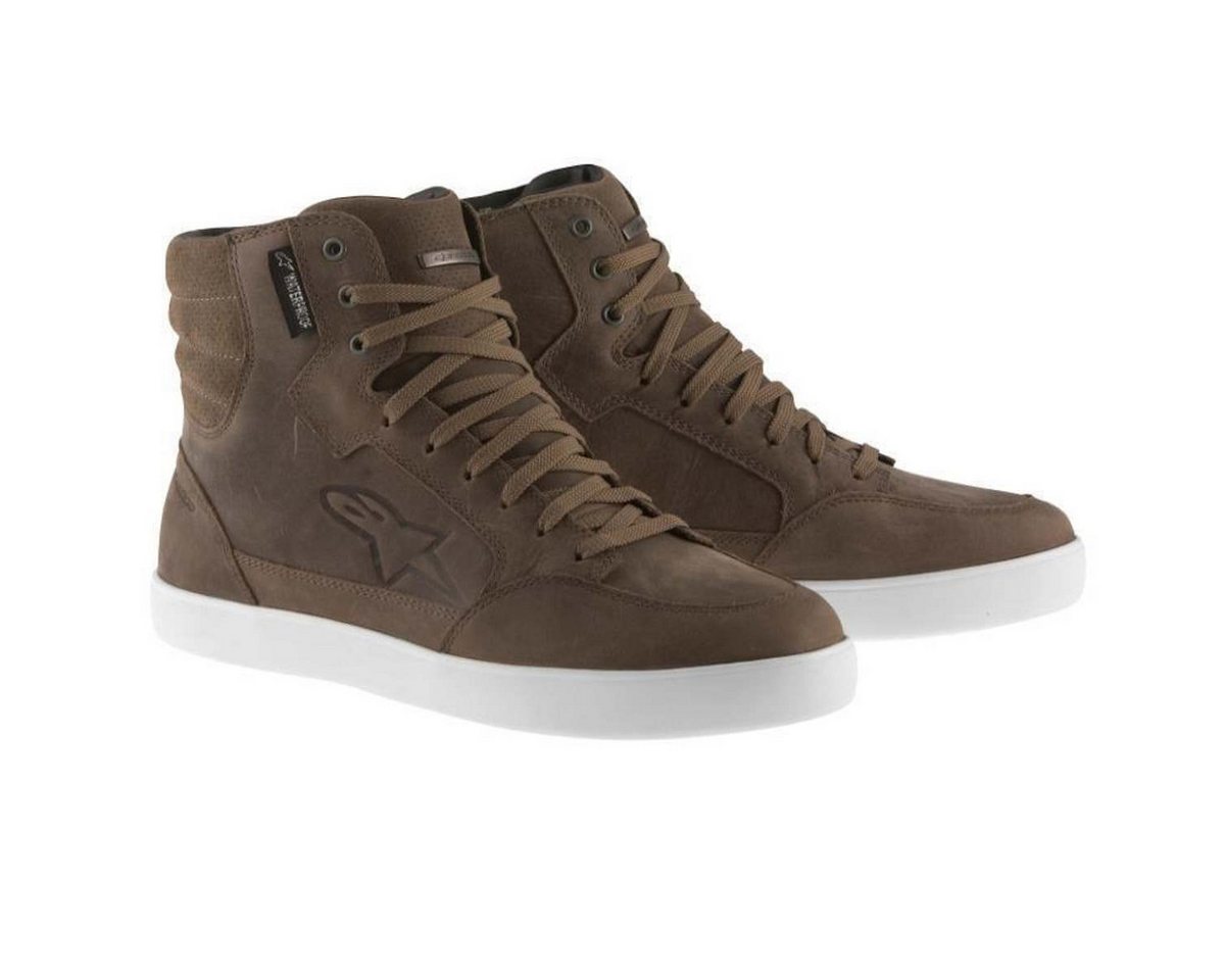 alpinestars J-6 Waterproof Motorradschuhe braun Motorradstiefel (Packung, Antistatische und Öl- und Benzinfeste Sohle)