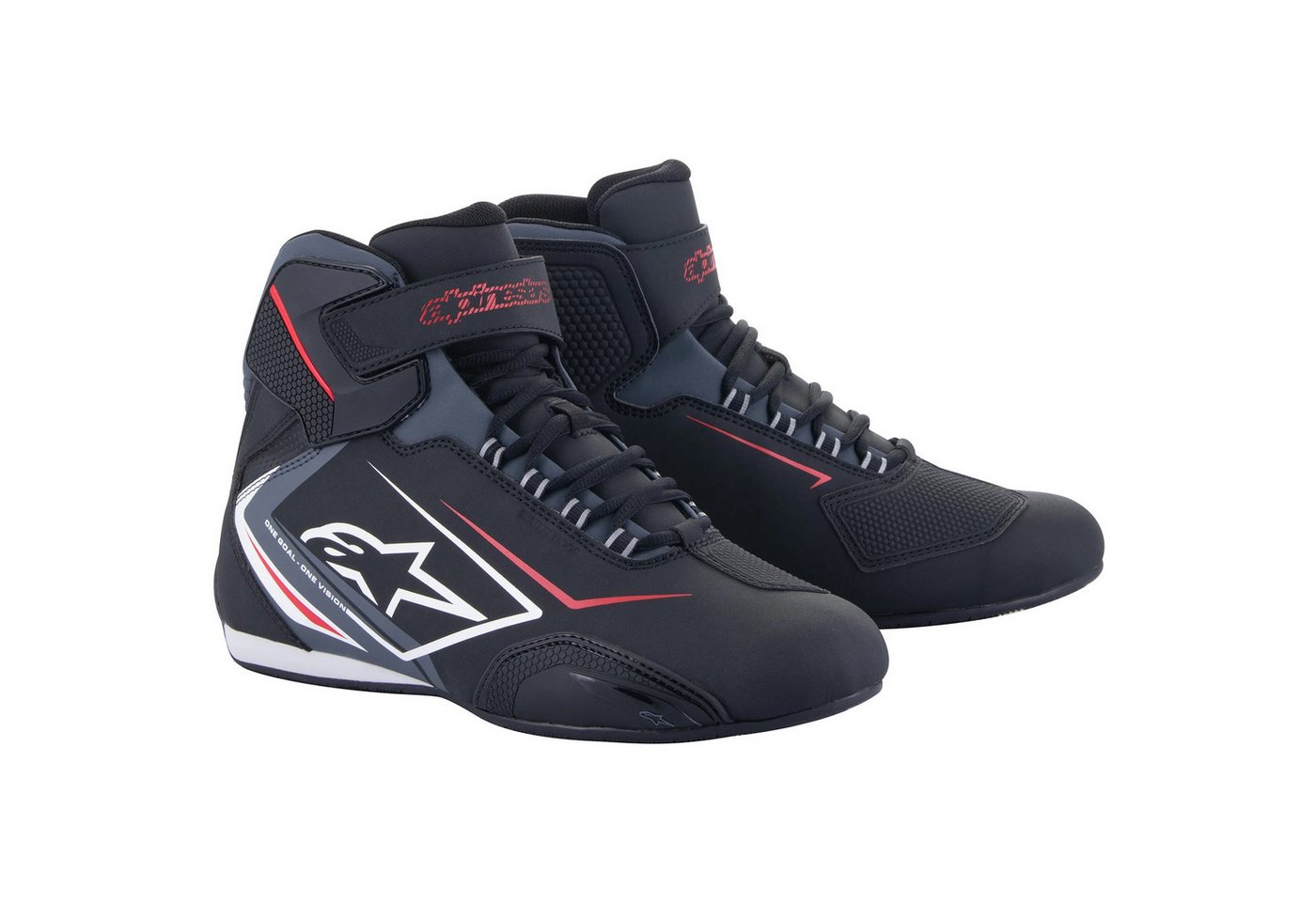 alpinestars Sektor Waterproof Motorradschuhe Schwarz / Weiss / Grau Motorradstiefel (Packung, Antistatische und Öl- und Benzinfeste Sohle)