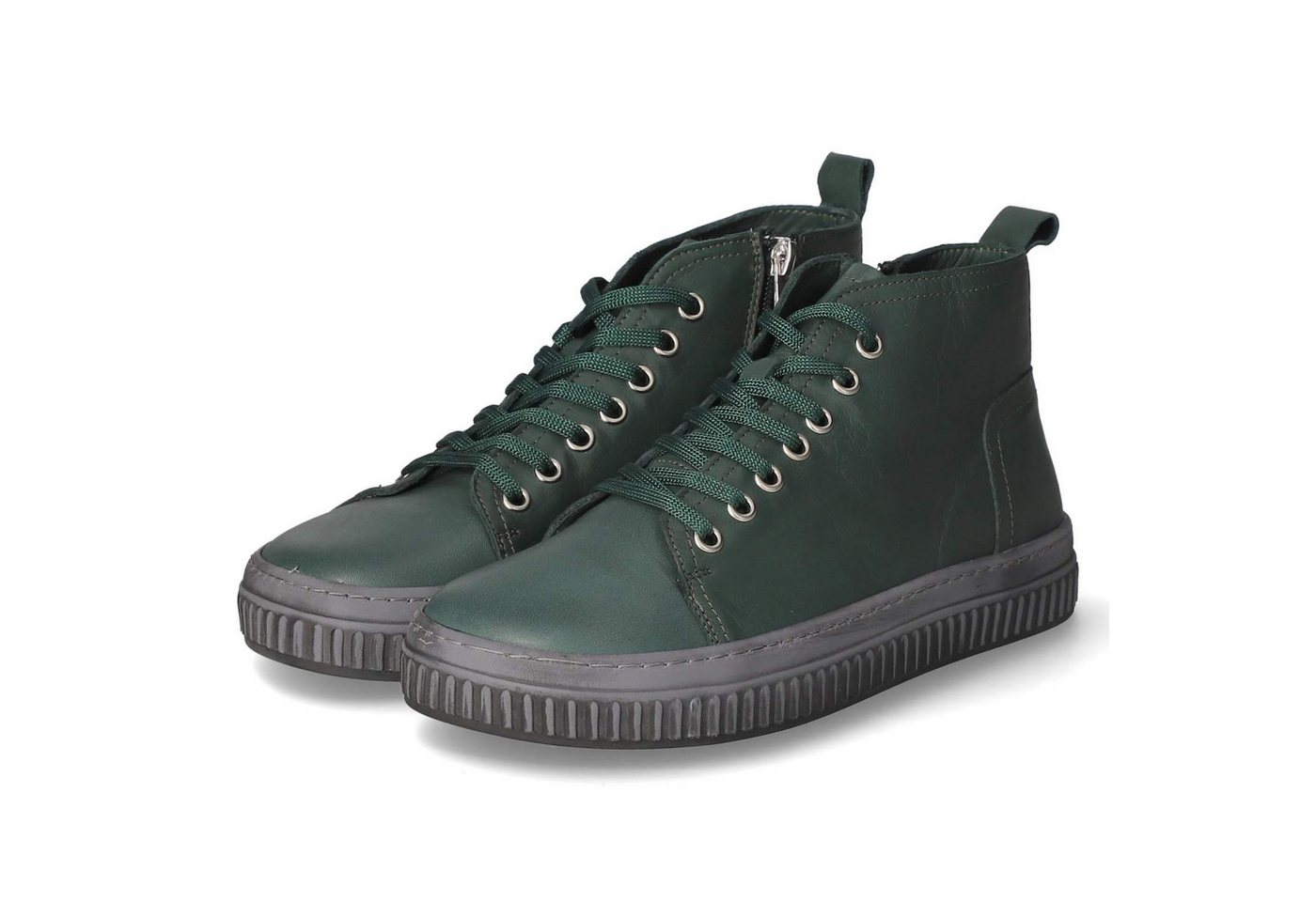 Andrea Conti 0060215/506 Damen Glattleder gruen Schnürstiefel