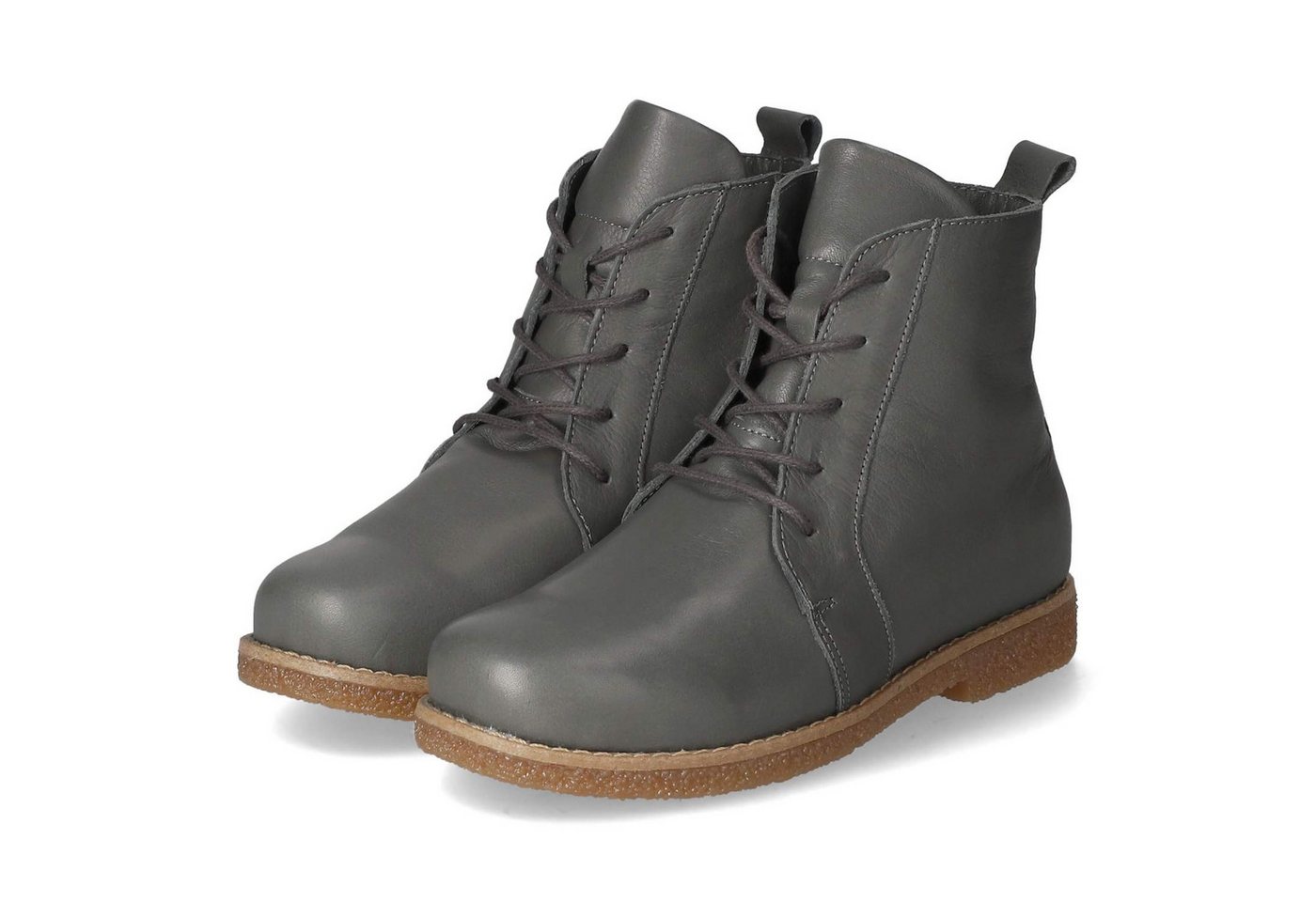 Andrea Conti 0344523/261 Damen Glattleder grau Schnürstiefel