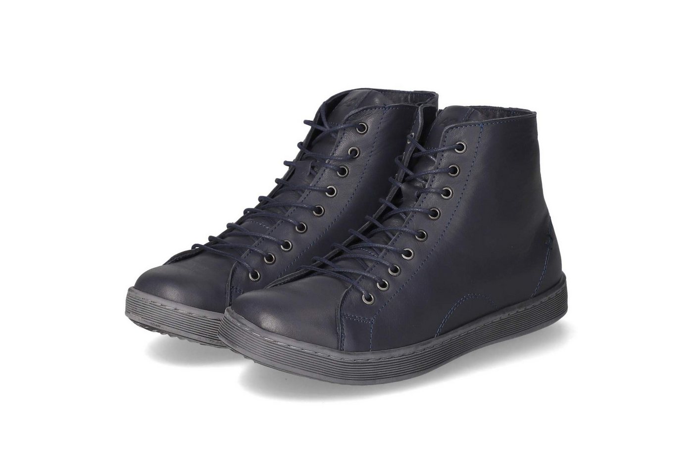 Andrea Conti 0344900/017 Damen Glattleder blau Schnürstiefel