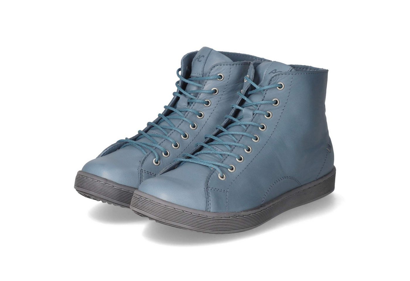 Andrea Conti 0344900/1119 Damen Glattleder blau Schnürstiefel