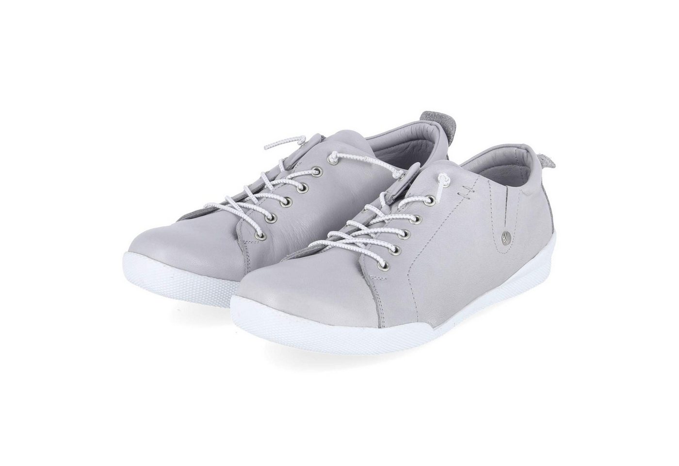 Andrea Conti 0345724-1873 SEIDENGRAU Damen Glattleder grey Schnürschuh