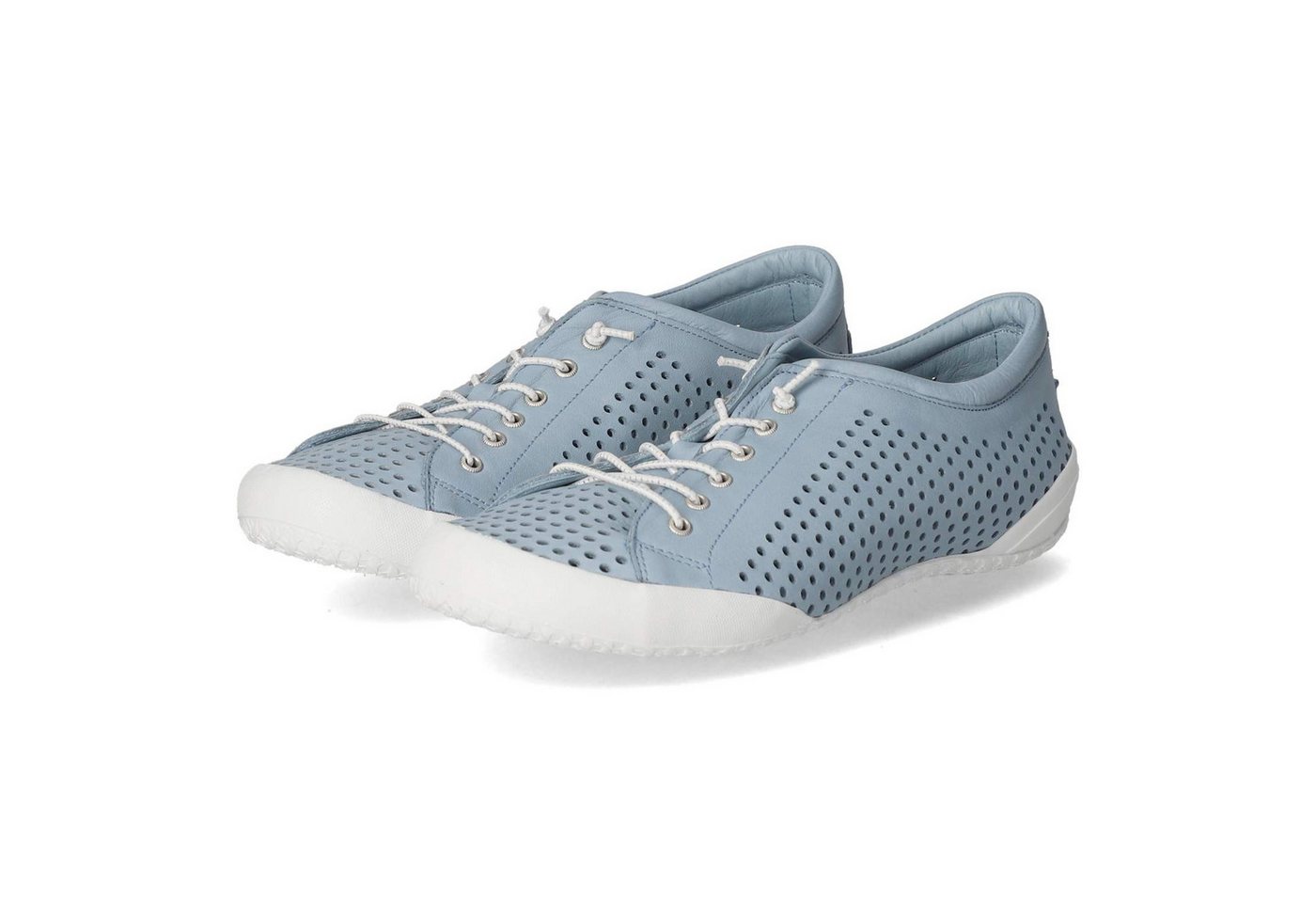 Andrea Conti 0345767-013 BLEU Damen Glattleder blue Schnürschuh