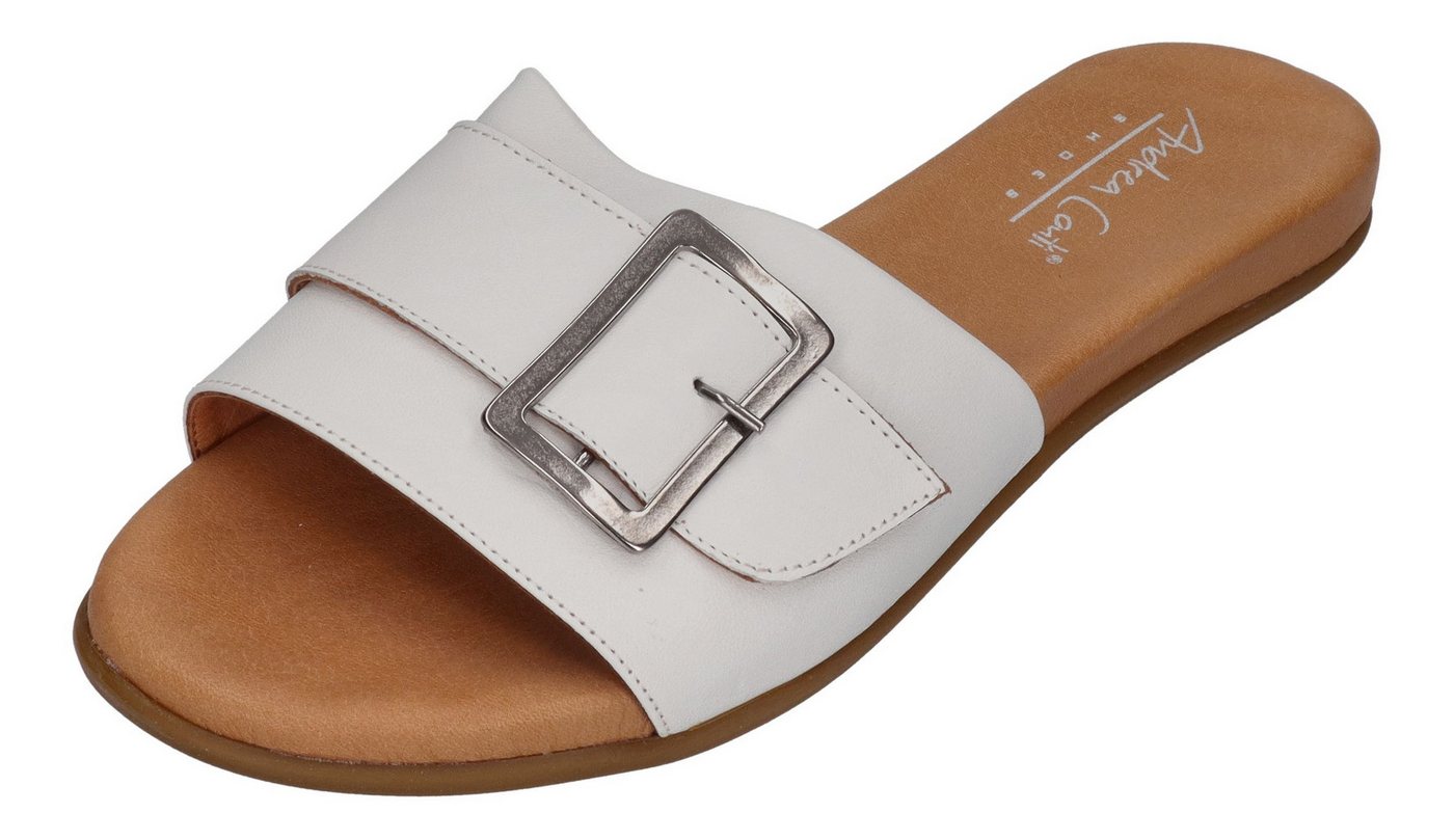 Andrea Conti 0455904 Pantolette weiß