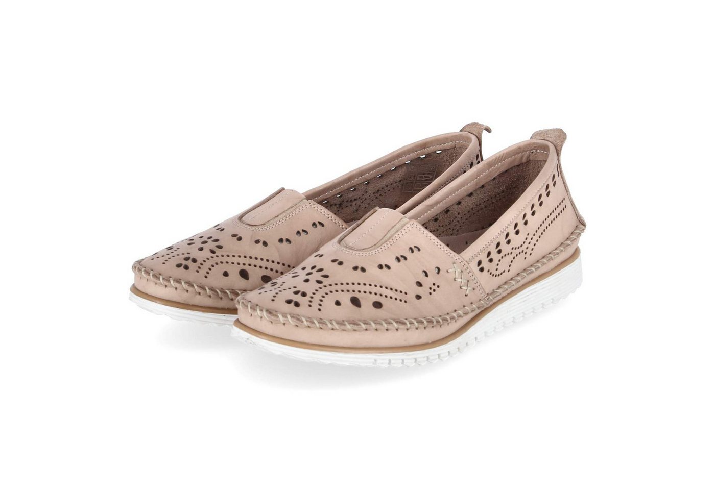 Andrea Conti 1885909-0066 TAUPE Damen Glattleder taupe Slipper