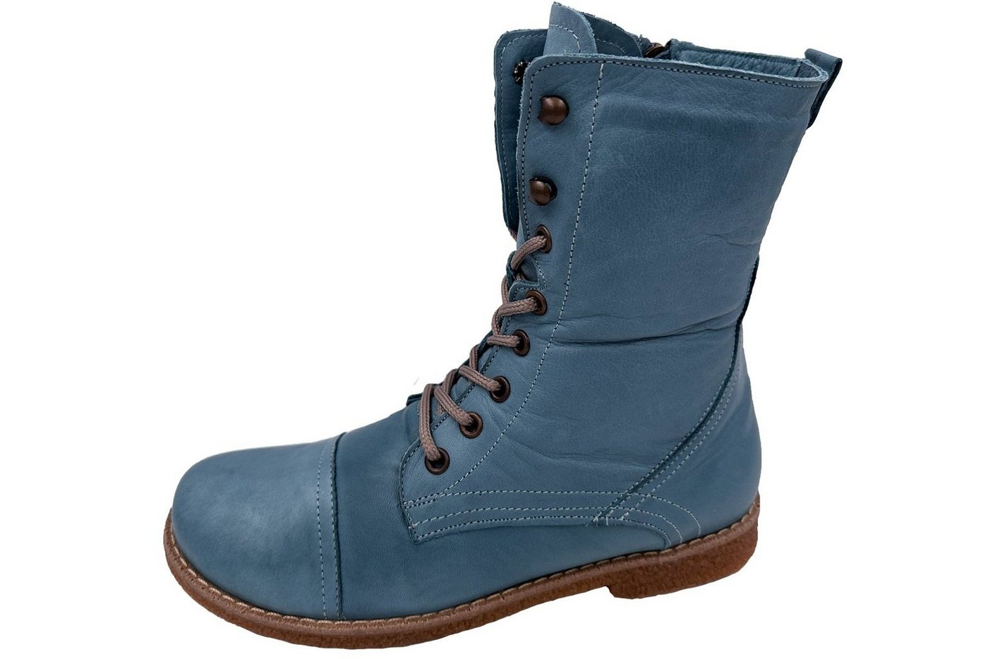 Andrea Conti Damen Leder Stiefel Schnürboots