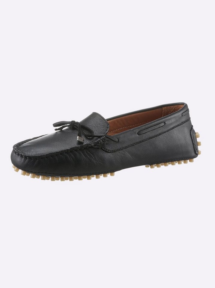 Andrea Conti Mokassin Slipper (schwarz)