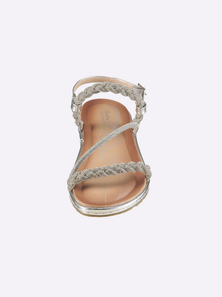 Andrea Conti Sandale Sandalette (silber)