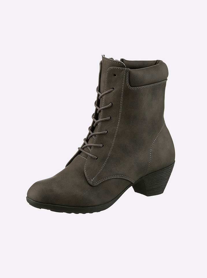Andrea Conti Schnürstiefelette Stiefelette Wechselfußbett (grau)