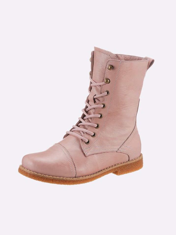 Andrea Conti Schnürstiefelette Stiefelette Wechselfußbett (rosa)