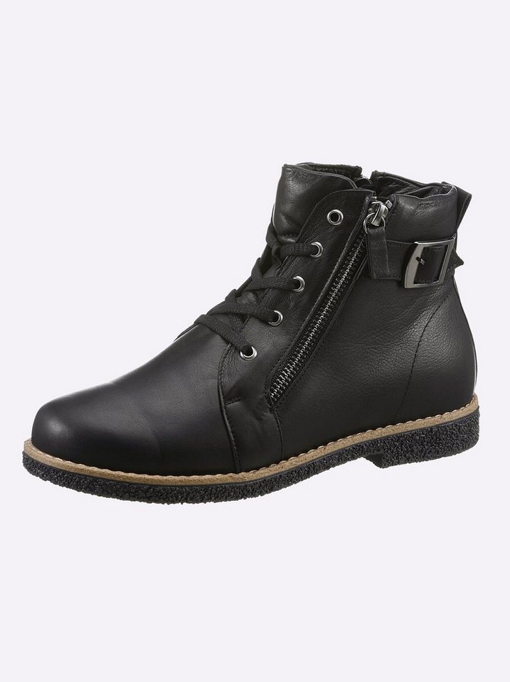 Andrea Conti Schnürstiefelette Stiefelette Wechselfußbett (schwarz)