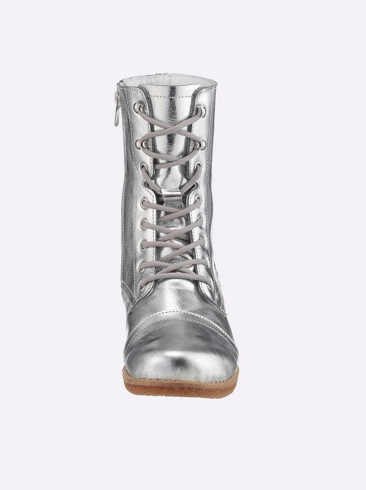 Andrea Conti Schnürstiefelette Stiefelette Wechselfußbett (silber)