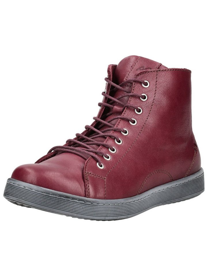 Andrea Conti Sneaker Leder Sneaker (grau/rot)