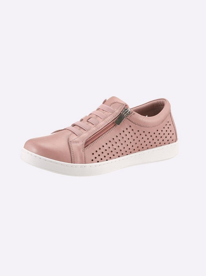 Andrea Conti Sneaker Sneaker Wechselfußbett (rosa/weiß)