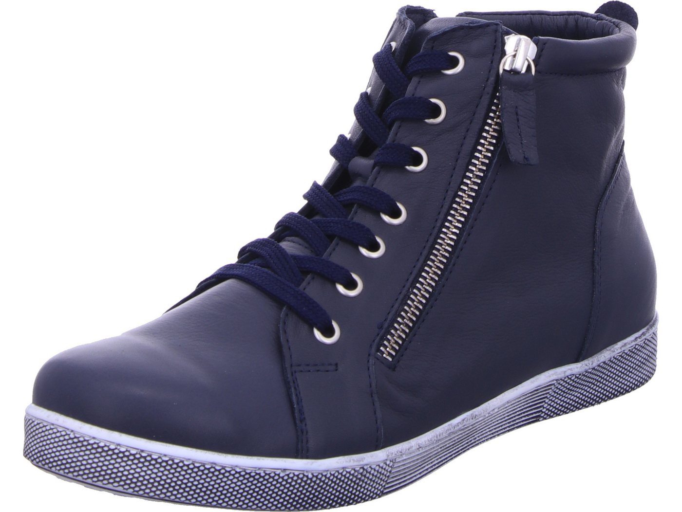 Andrea Conti Sneakerboots echtes Leder (blau)