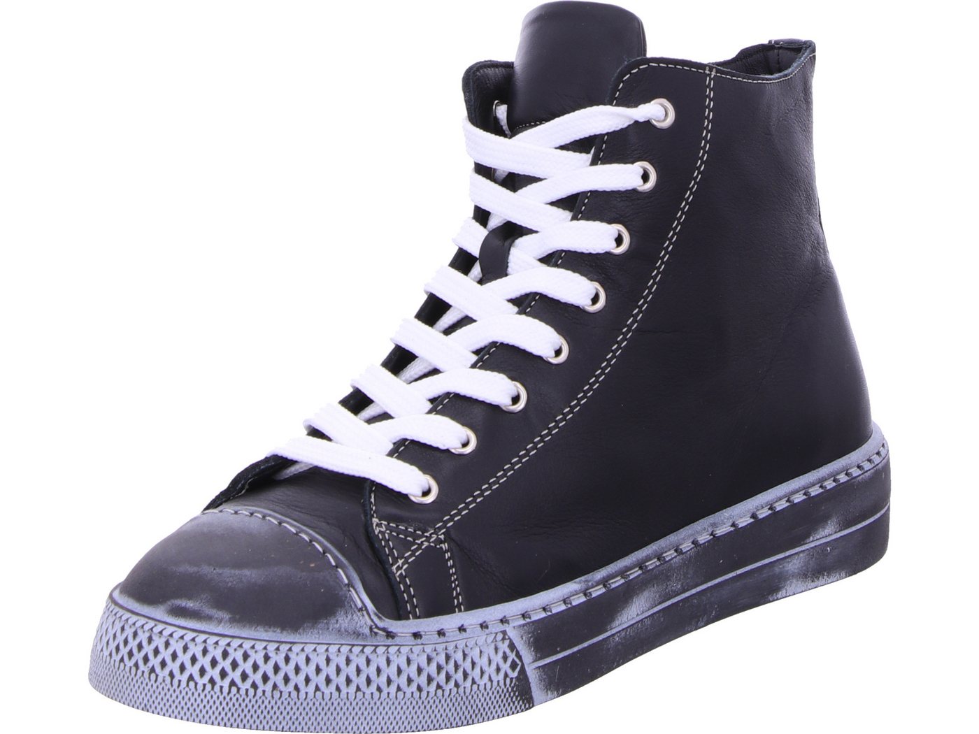 Andrea Conti Sneakerboots echtes Leder (schwarz)