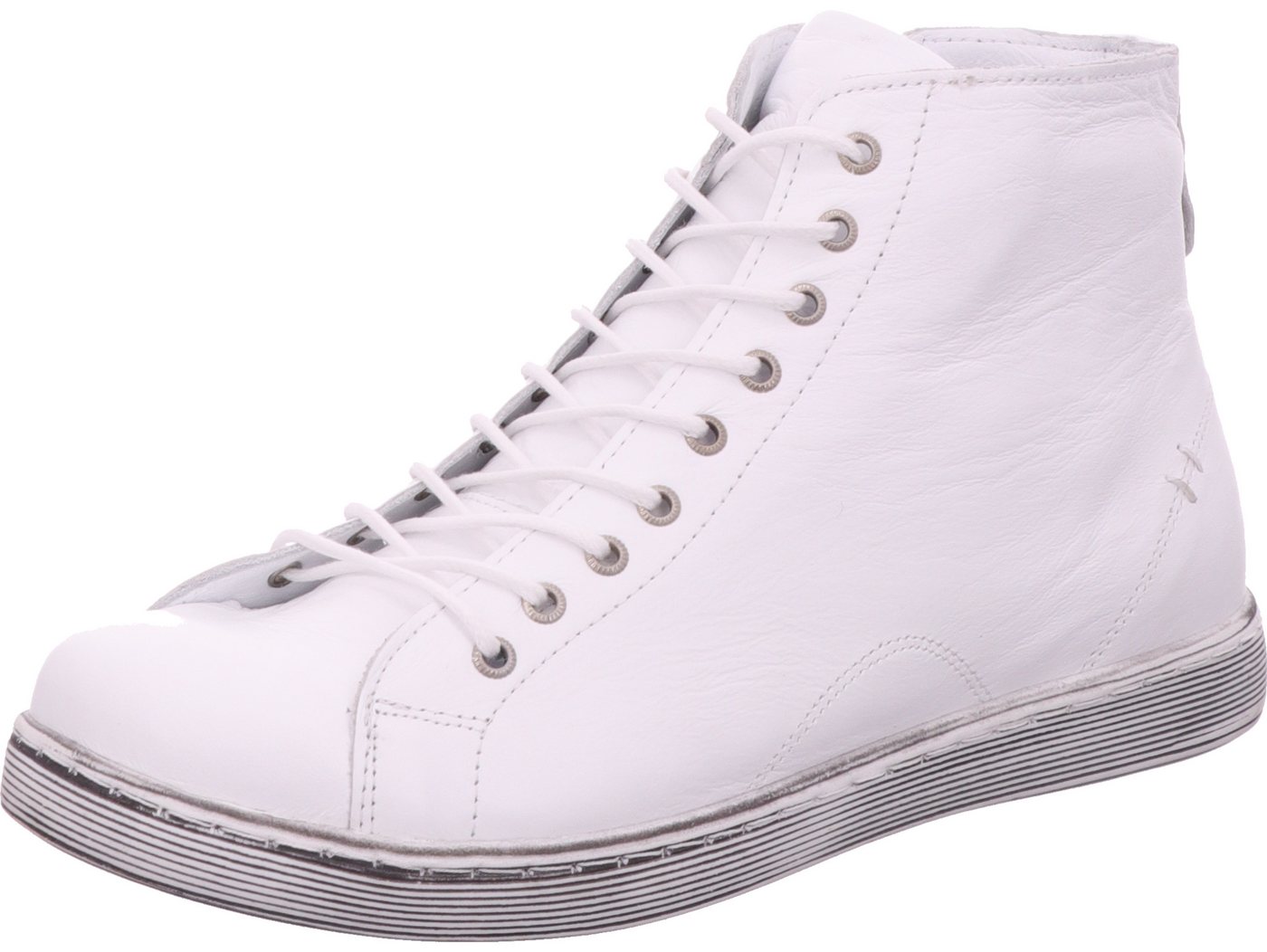 Andrea Conti Sneakerboots echtes Leder (weiß)
