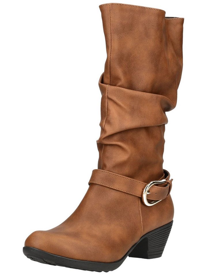 Andrea Conti Stiefel Lederimitat Stiefel (braun)