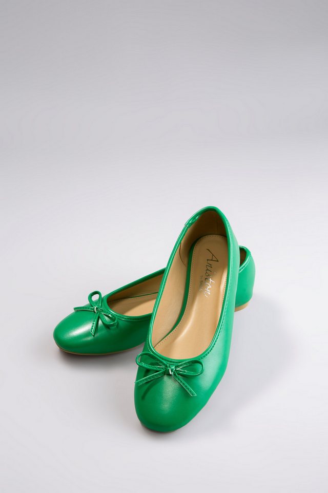 Aniston SHOES Ballerina, Loafer, Slipper, Schlupfschuh - NEUE KOLLEKTION (grün)