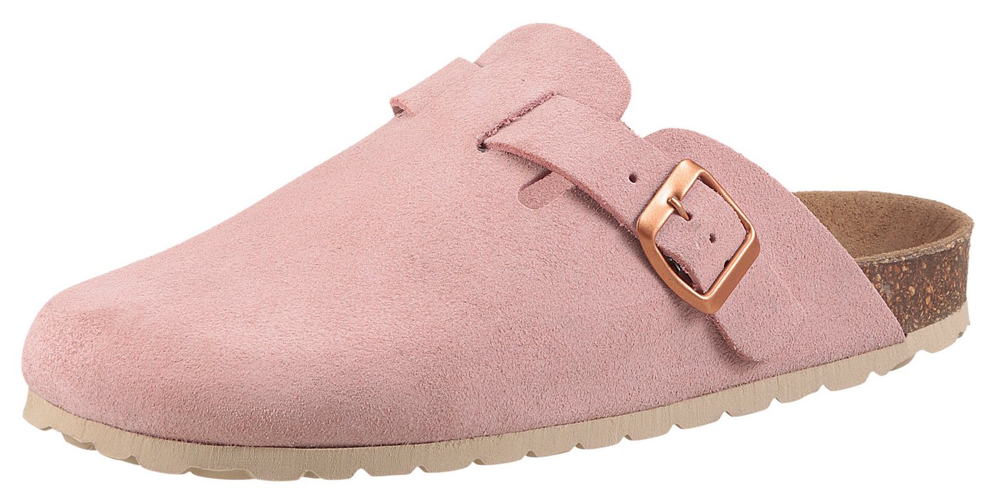 Aniston SHOES Clog, Hausschuh, Sommerschuh, mit ergonomischem Fußbett - NEUE KOLLEKTION (rosa)