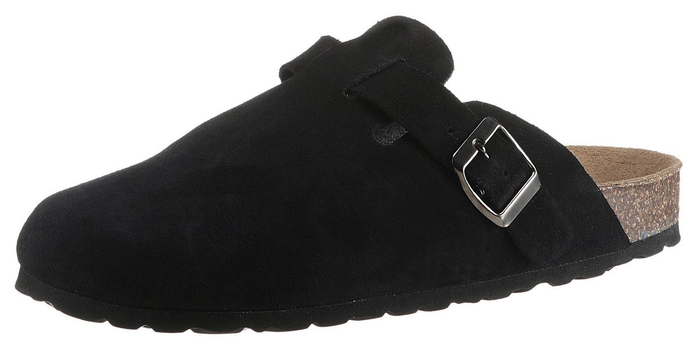 Aniston SHOES Clog, Hausschuh, Sommerschuh, mit ergonomischem Fußbett - NEUE KOLLEKTION (schwarz)