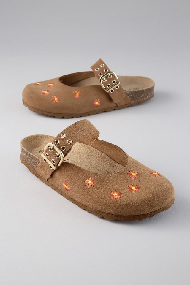 Aniston SHOES Sommerschuh, Sabot mit Blütenstickerei - NEUE KOLLEKTION