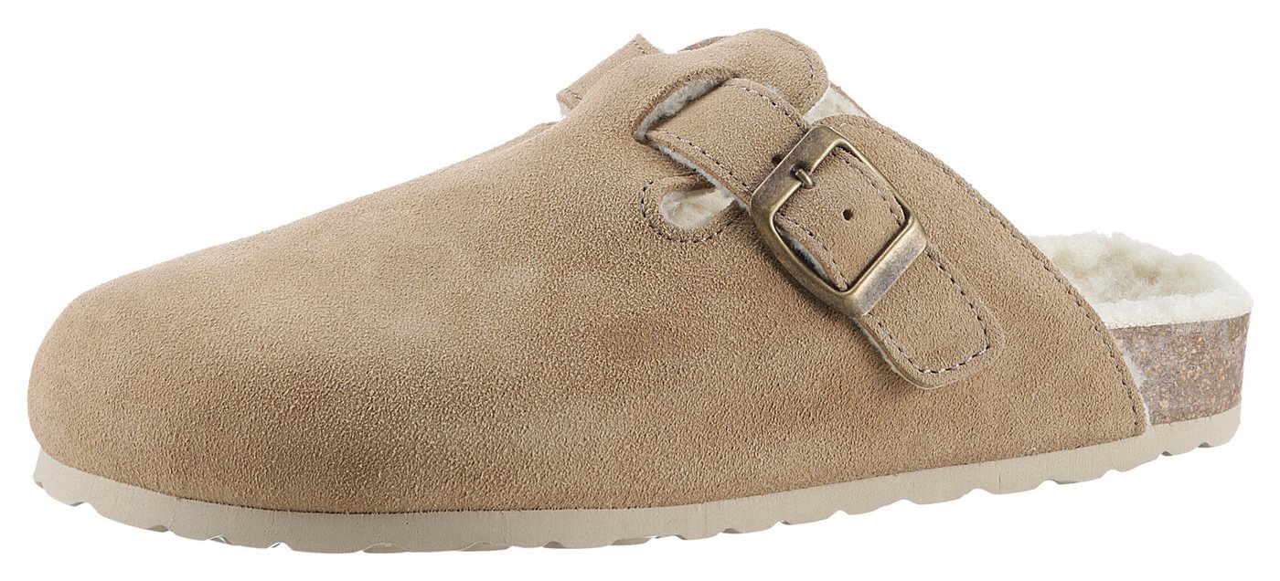 Aniston SHOES Esc Clog, Hausschuh, Schlappen, Homeslipper mit Warmfutter