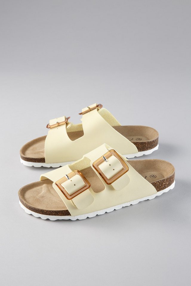 Aniston SHOES Pantolette Sommerschuh, Hausschuh, Strandschuh - NEUE KOLLEKTION (gelb)