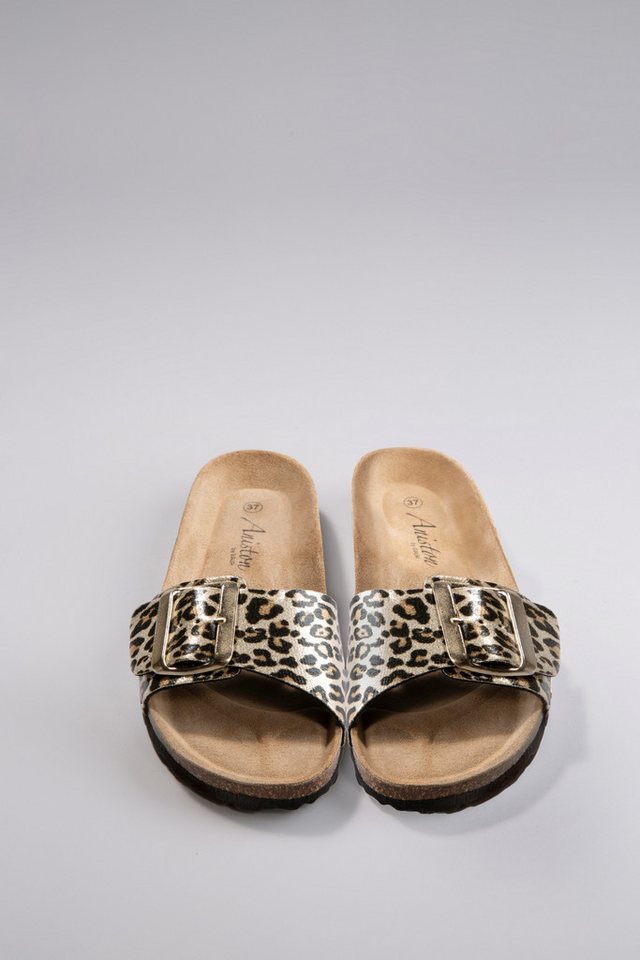 Aniston SHOES Pantolette, Strandschuh, Sommerschuh, Urlaubschuh, leo - NEUE KOLLEKTION