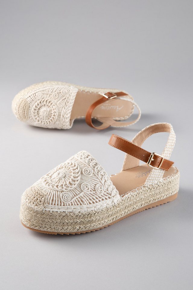 Aniston SHOES Plateausandale Häkel-Sandale, Sommerschuh, Urlaubsschuh - NEUE KOLLEKTION
