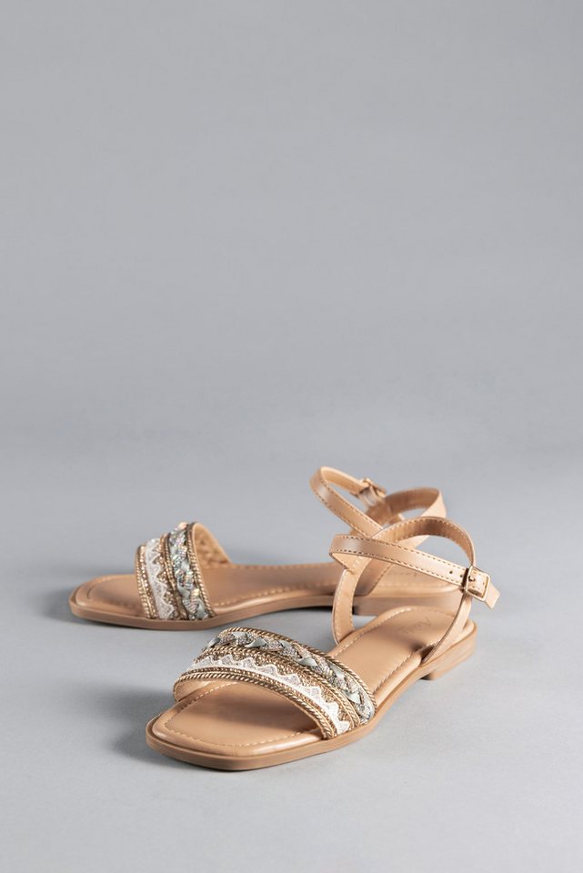 Aniston SHOES Riemchensandale, Sommerschuh, Sandalette, Glitzersteine - NEUE KOLLEKTION