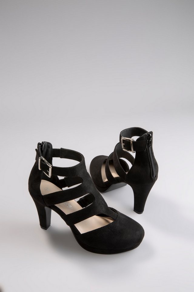 Aniston SHOES Sandalette, Sandale, Sommerschuh, Abendschuh - NEUE KOLLEKTIOIN (schwarz)