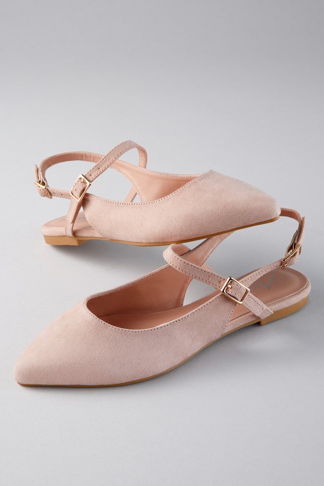 Aniston SHOES Flat, Sommerschuh, Riemchensandale - schmale Form