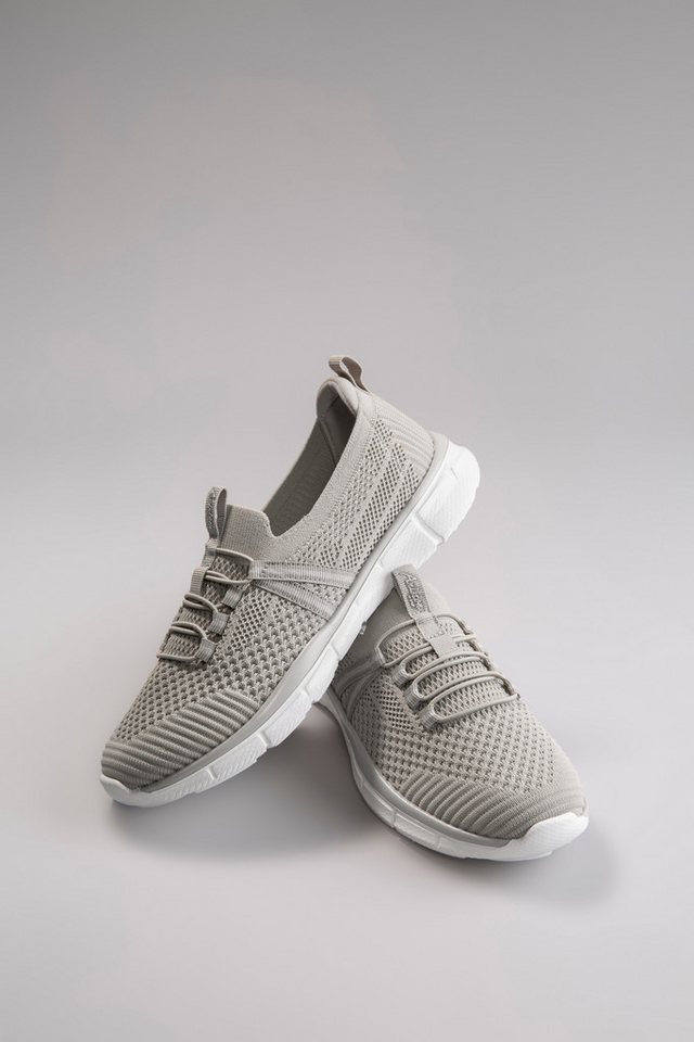 Aniston SHOES Slip-On Sneaker, Freizeitschuh, Halbschuh, Schnürschuh - NEUE KOLLEKTION (grau/grün)