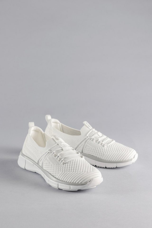 Aniston SHOES Slip-On Sneaker, Freizeitschuh, Halbschuh, Schnürschuh - NEUE KOLLEKTION (weiß)