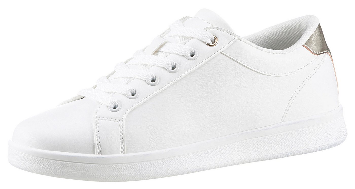 Aniston SHOES Sneaker Schnürschuh, Freizeitschuh mit Metallic-Akzent - NEUE KOLLEKTION