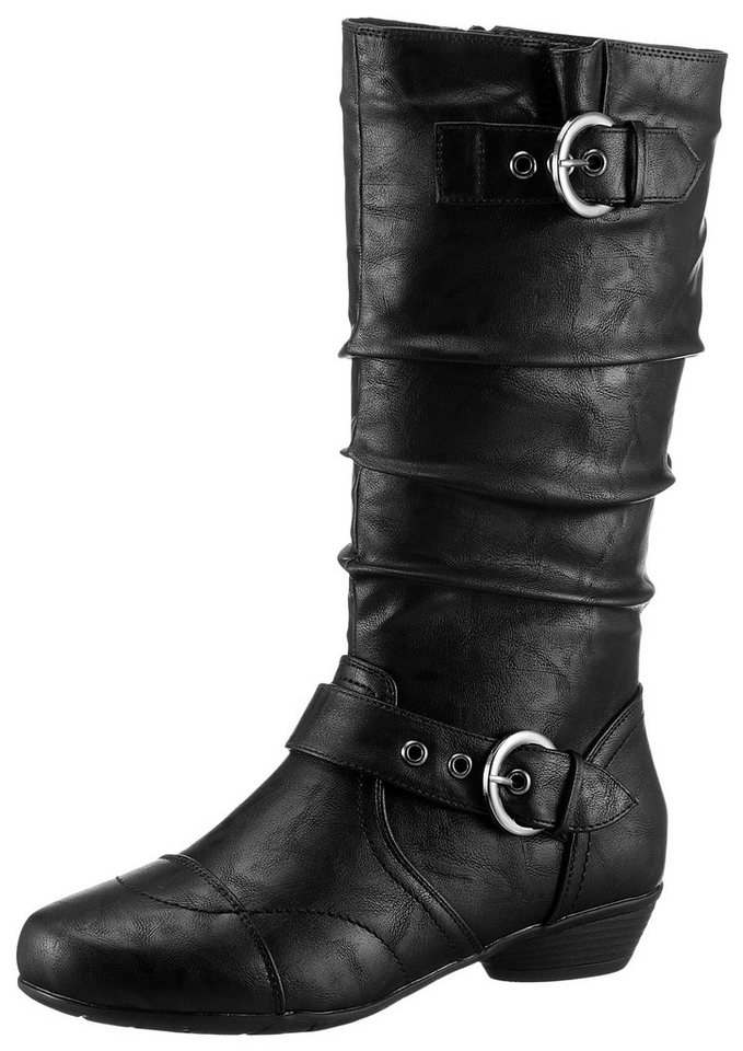Aniston SHOES Stiefel mit gerafftem Schaft - NEUE KOLLEKTION