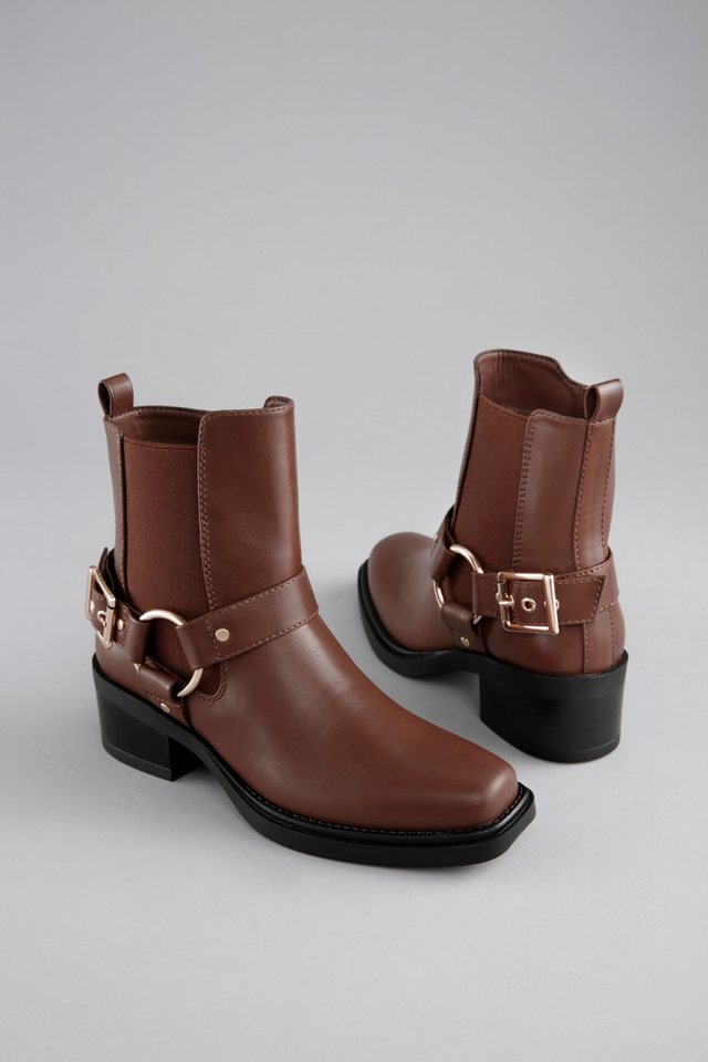 Aniston SHOES Westernstiefelette Cowboyboots, Blockabsatz, in schmaler Form