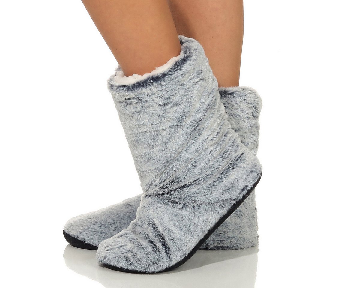 Antonio Damen Hausschuhe 499 35-38 Blau Hüttenschuhe