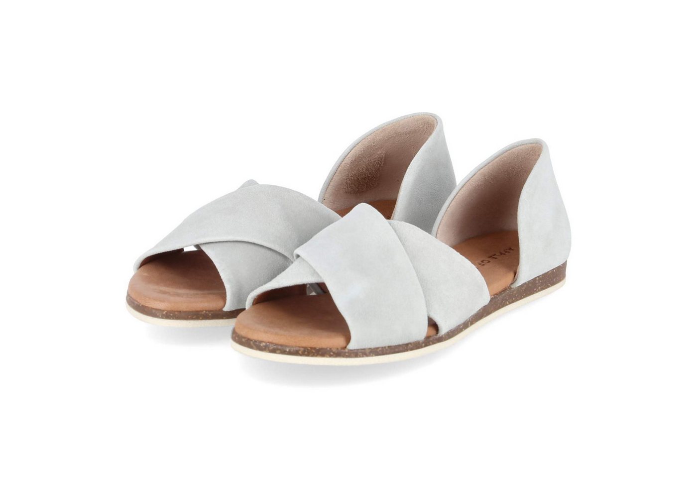 Apple of Eden CHIUSI 54 sky green Damen Rauleder green Sandalette