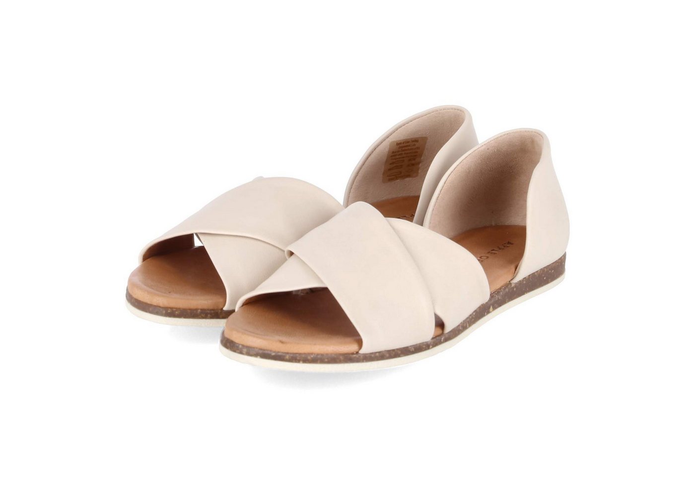 Apple of Eden CHIUSI 93 crema Damen Glattleder beige Sandalette