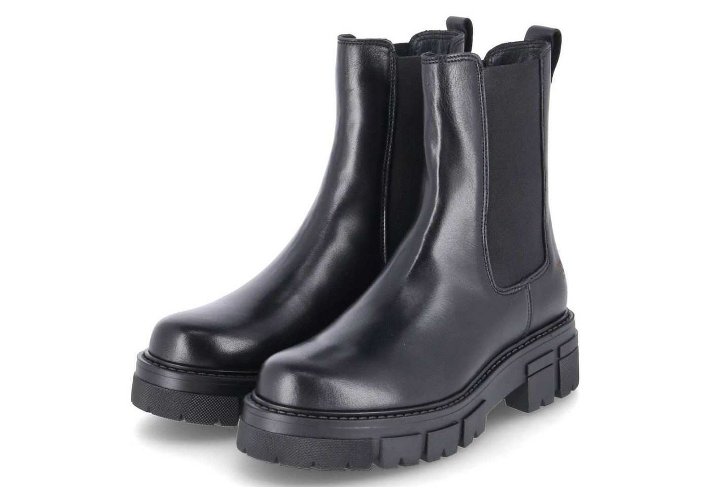 Apple of Eden CONNY 1 Damen Glattleder schwarz Schlupfstiefel