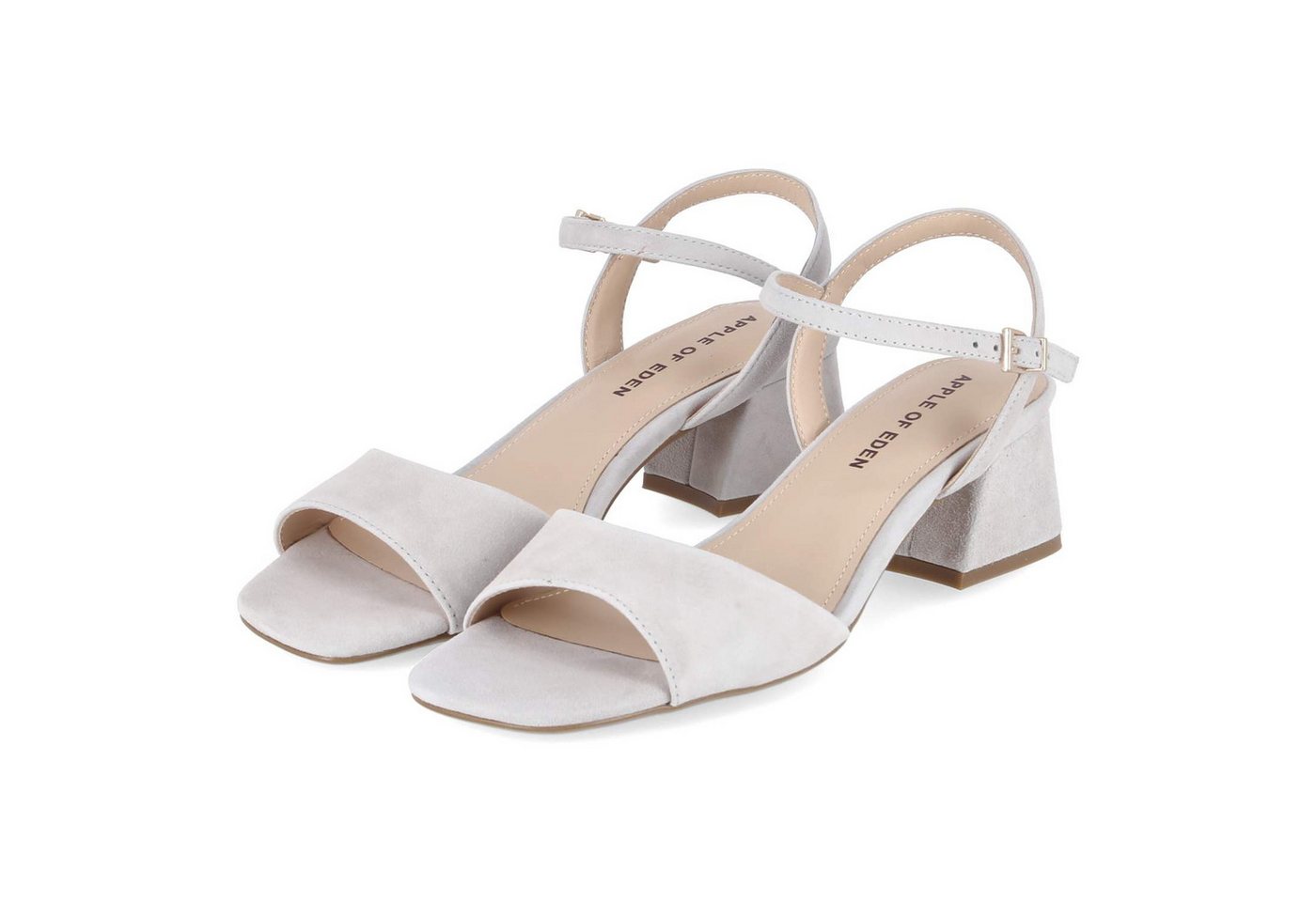 Apple of Eden FLORE 54 sky green Damen Rauleder grey Sandalette
