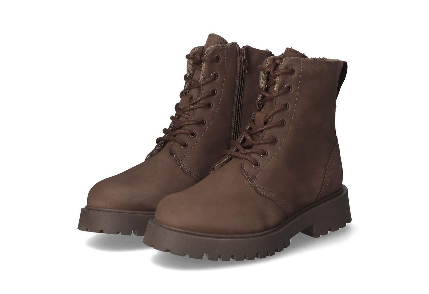 Apple of Eden GENEVE 5 Damen Rauleder braun Winterstiefel