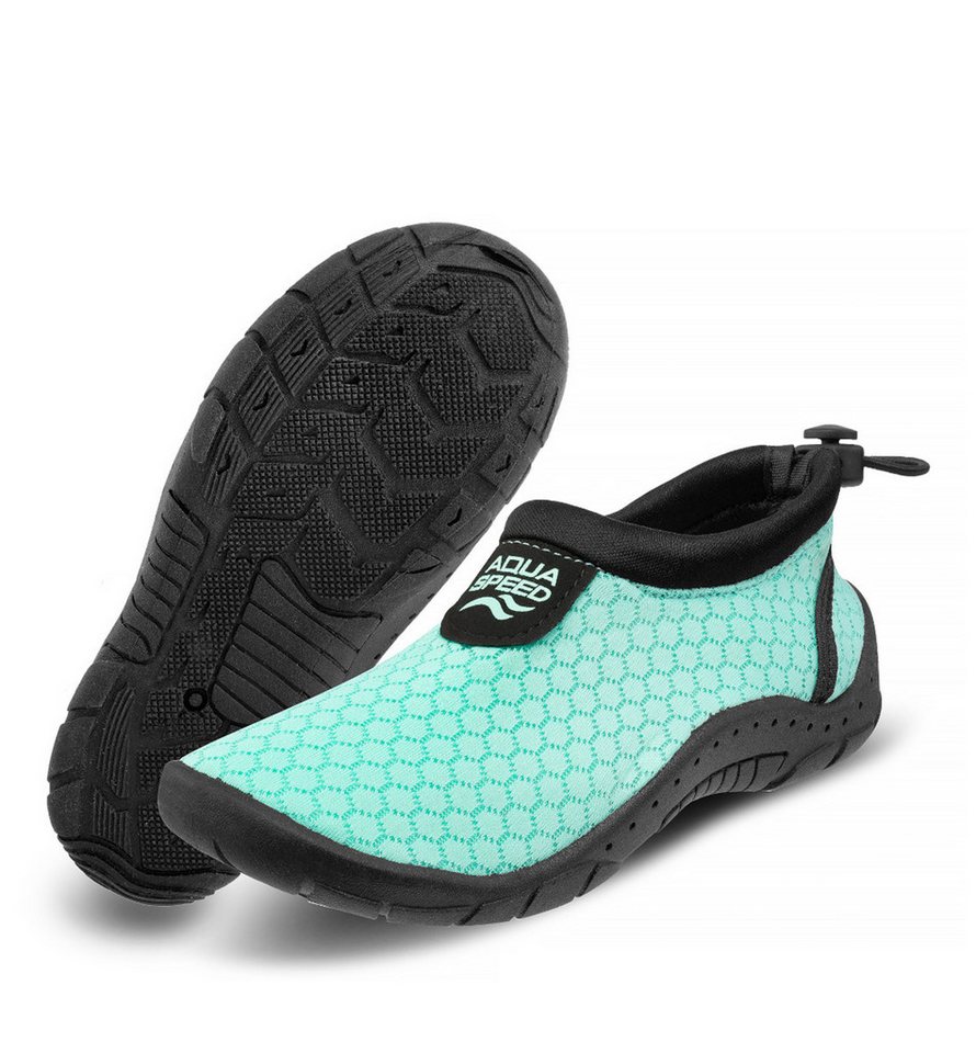 Aqua Speed 30 Aqua Shoe schnelltrocknende Schwimmschuhe mit Komfortsohle & Grip Wasserschuh (Badeschuhe für unterwegs – atmungsaktiv, weich & vielseitig) Handtuch dabei – Flexibel & bequem für Sport & Freizeit