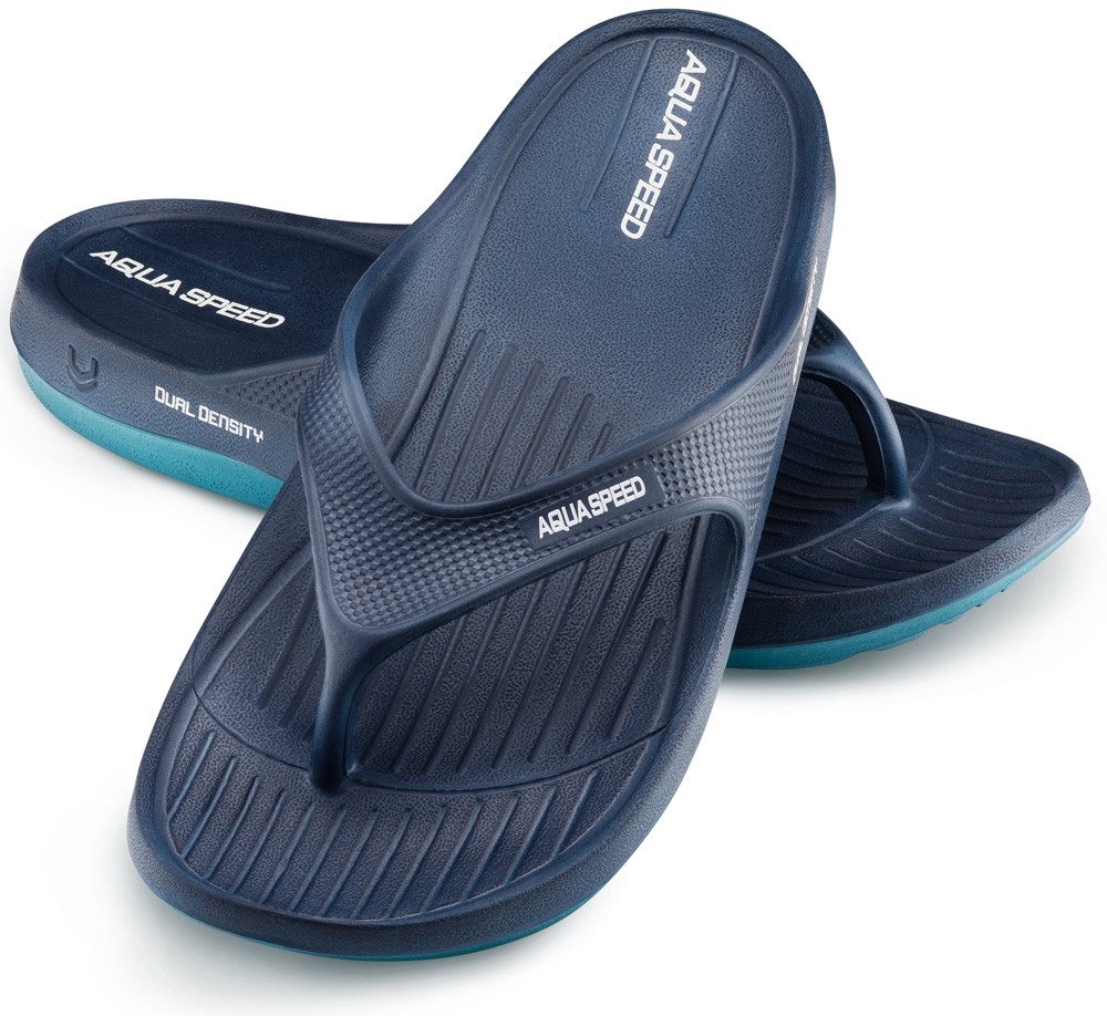 Aqua Speed Alcano Damen und Herren Zehentrenner Badesandalen Gr.36-45 Badezehentrenner