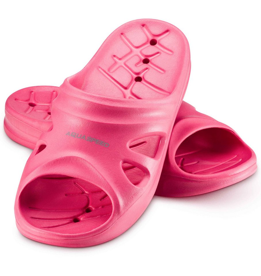 Aqua Speed Badelatschen FLORIDA + Mikrofaserhandtuch Damen Herren Kinder Badepantolette (FLORIDA DAMEN - 03)